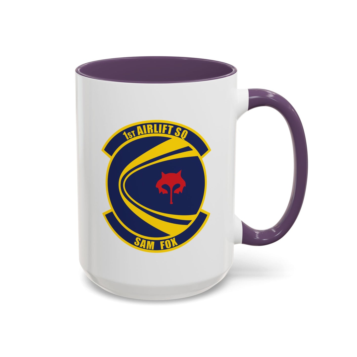 Accent Coffee Mug (11oz & 15oz) - USAF - 1st Airlift Squadron wo txt X 300