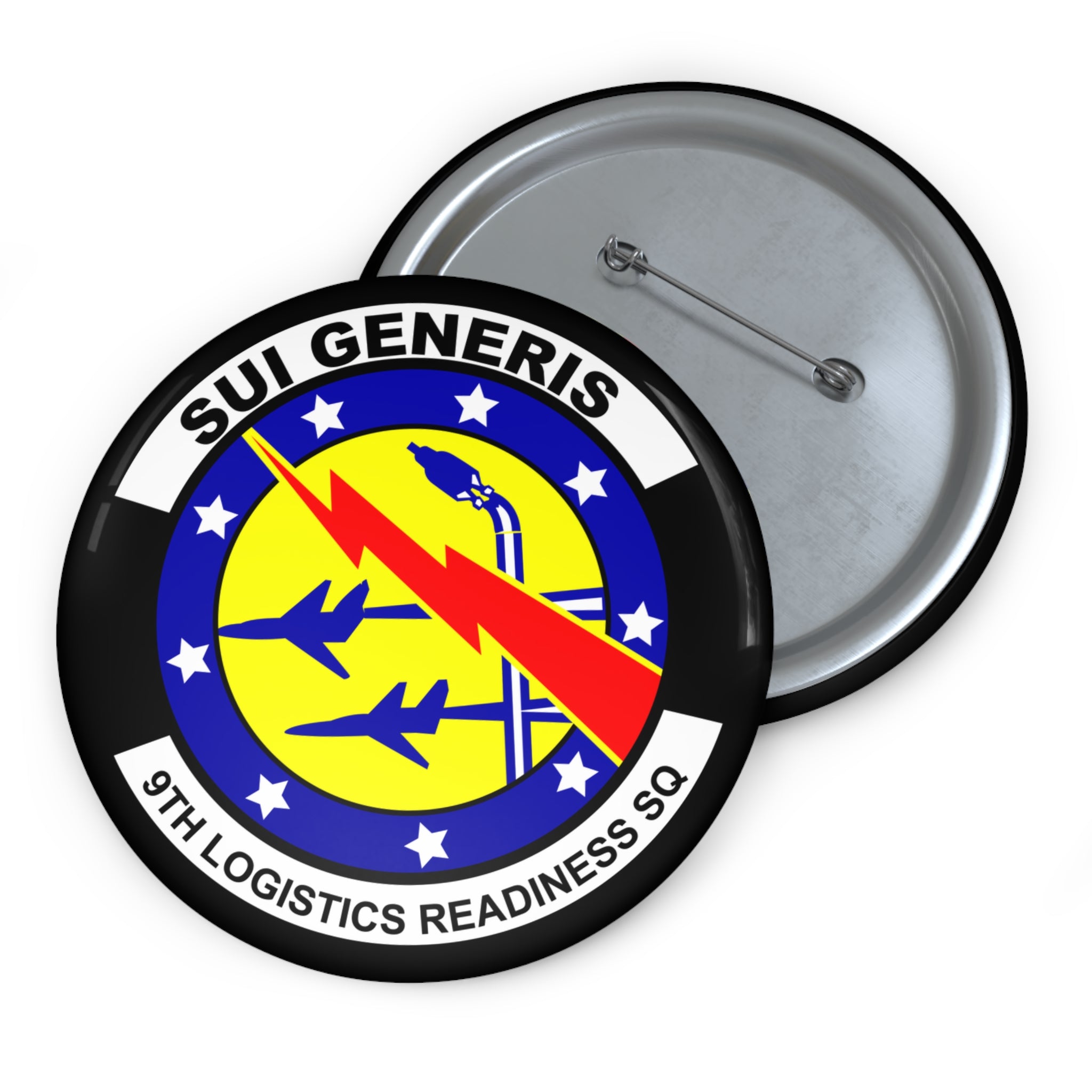 Sticker Plus Button 9th Logistics Readiness Squadron Pin | Air Force Stickers Plus