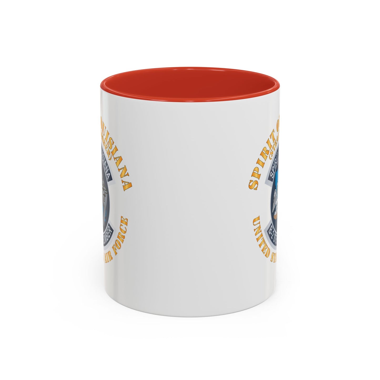Accent Coffee Mug (11oz & 15oz) - USAF - B2 - Spirit of Louisiana - Stealth Bomber X 300