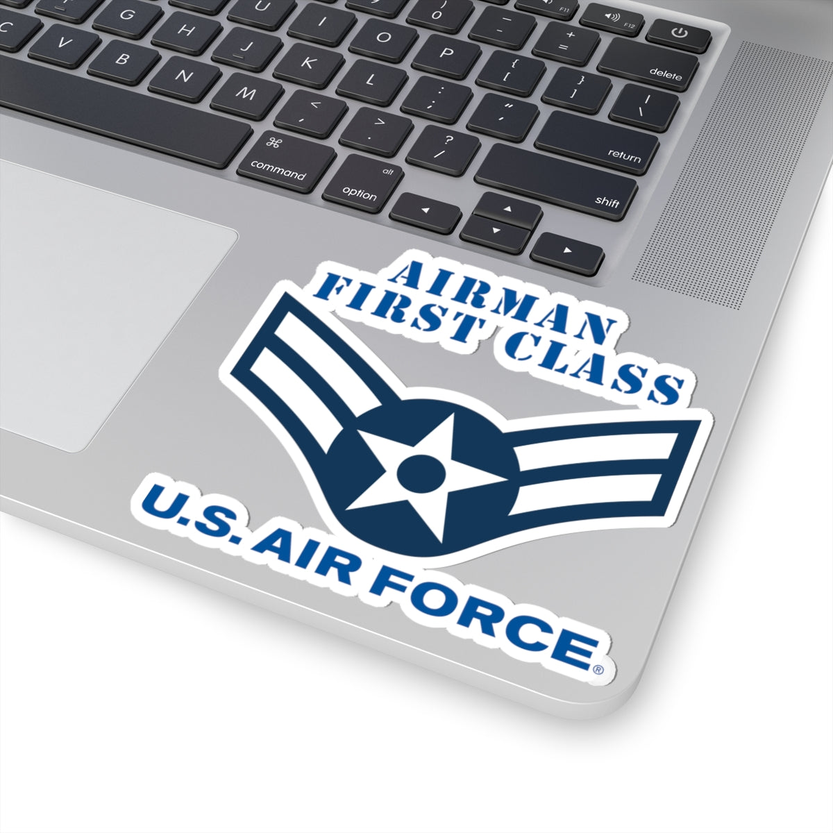 Kiss-Cut Stickers - USAF - Airman - First Class (E3) - 2020 - US Air Force w Text X 300