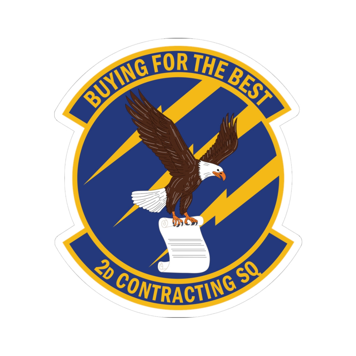 Kiss-Cut Stickers - USAF - 2d Contracting Squadron wo txt