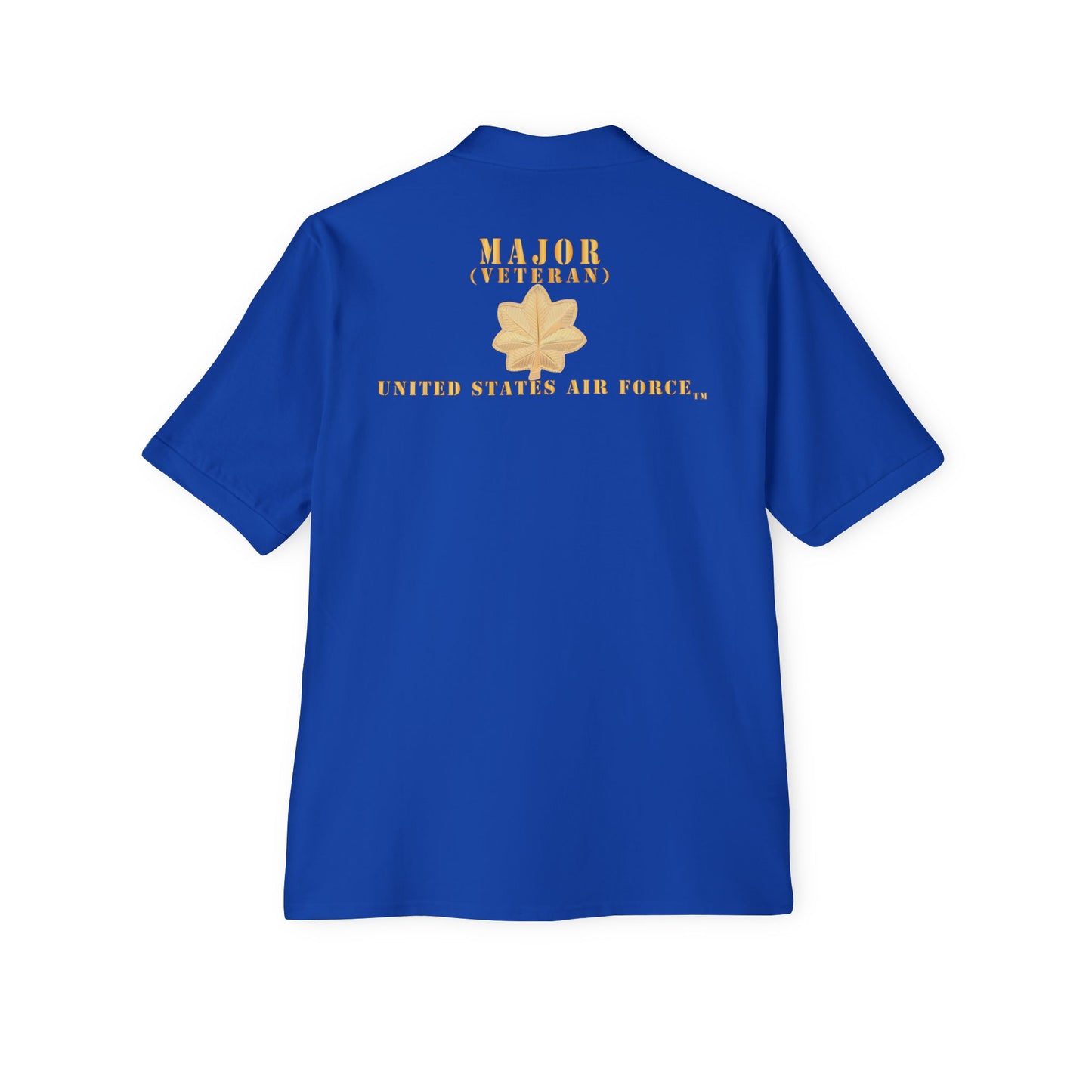 Men's Piqué Polo - USAF - Major - MAJ - Veteran X 300