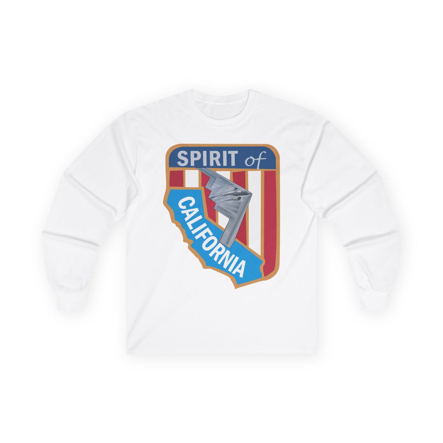 Unisex Ultra Cotton Long Sleeve Tee - USAF - B2 - Spirit of California - Stealth Bomber wo txt X 300