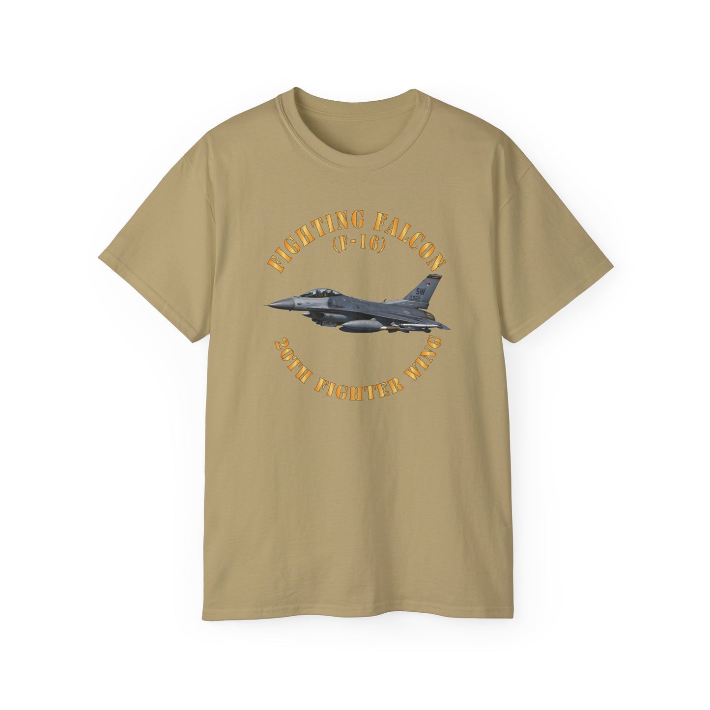 Unisex Ultra Cotton Tee - USAF - F-16 Fighting Falcon - 20th Fighter Wing X 300
