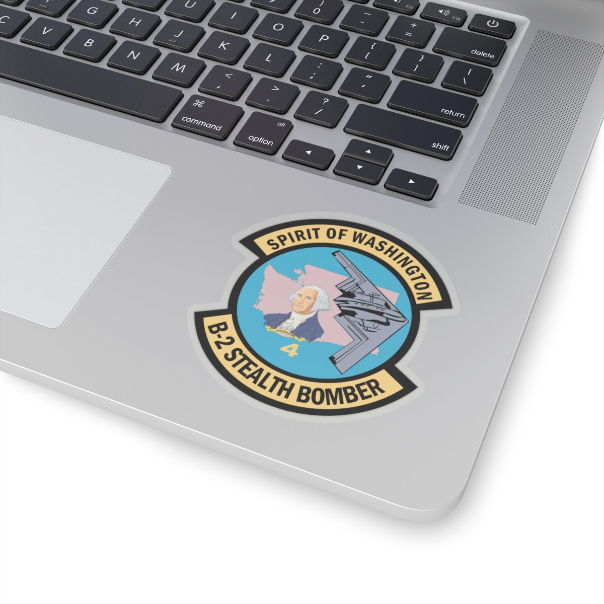 Kiss-Cut Stickers - USAF - B2 - Spirit of Washington - Stealth Bomber wo txt X 300