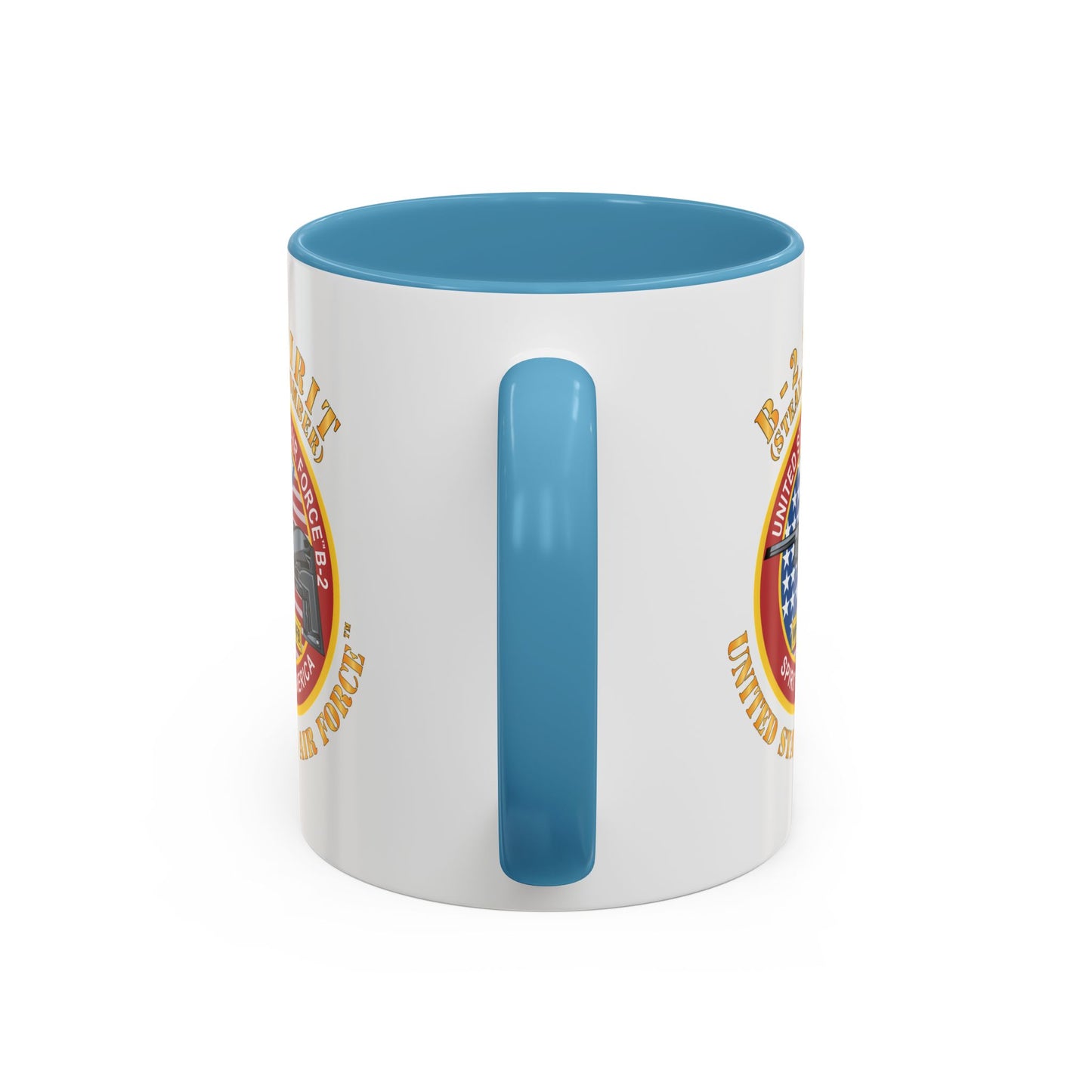 Accent Coffee Mug (11oz & 15oz) - USAF - B2 - Spirit - Stealth Bomber X 300
