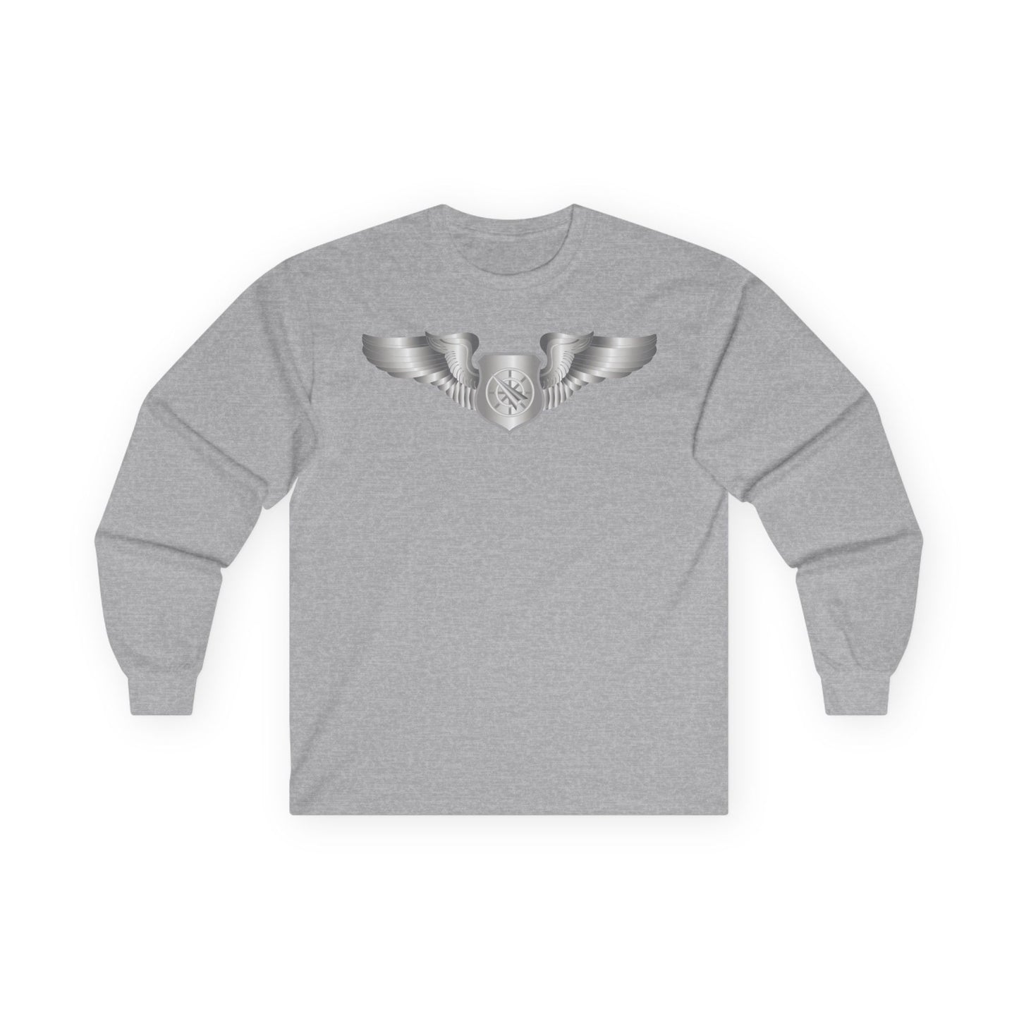Unisex Ultra Cotton Long Sleeve Tee - USAF - Air Battle Manager - Basic Wings wo Txt