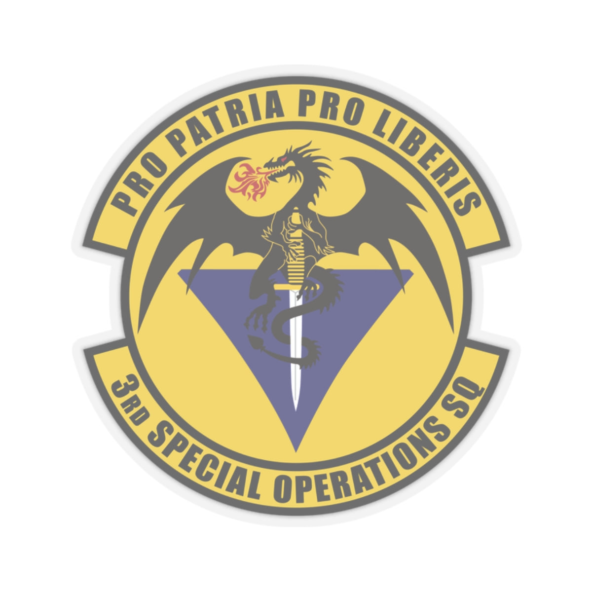 Kiss-Cut Stickers - USAF - 3rd Special Operations Squadron wo txt