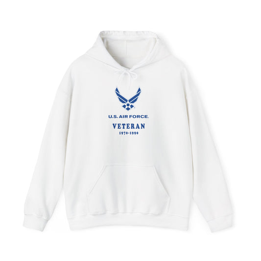 Unisex Heavy Blend Hooded Sweatshirt - USAF - Air Force - Veteran w years