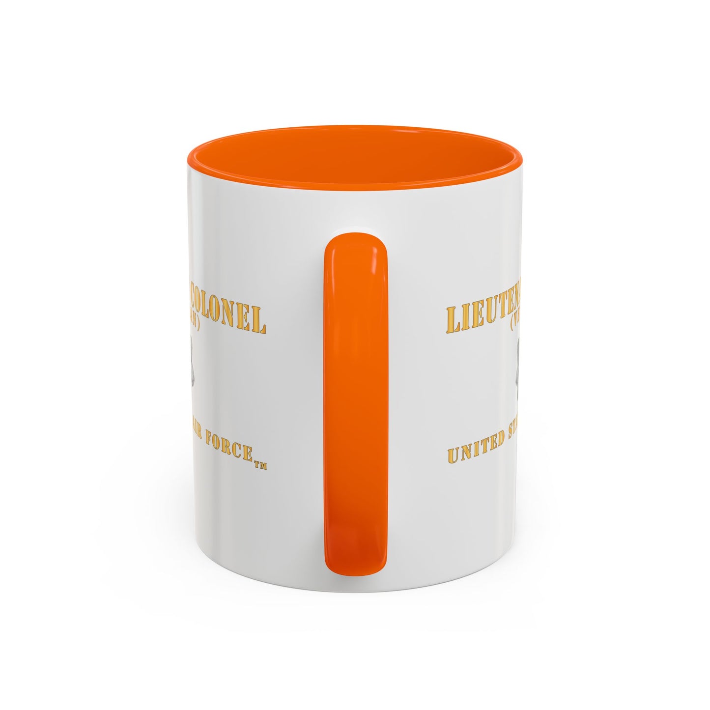 Accent Coffee Mug (11oz & 15oz) - USAF - Lieutenant Colonel - LTC - Veteran - Flat - TM X 300