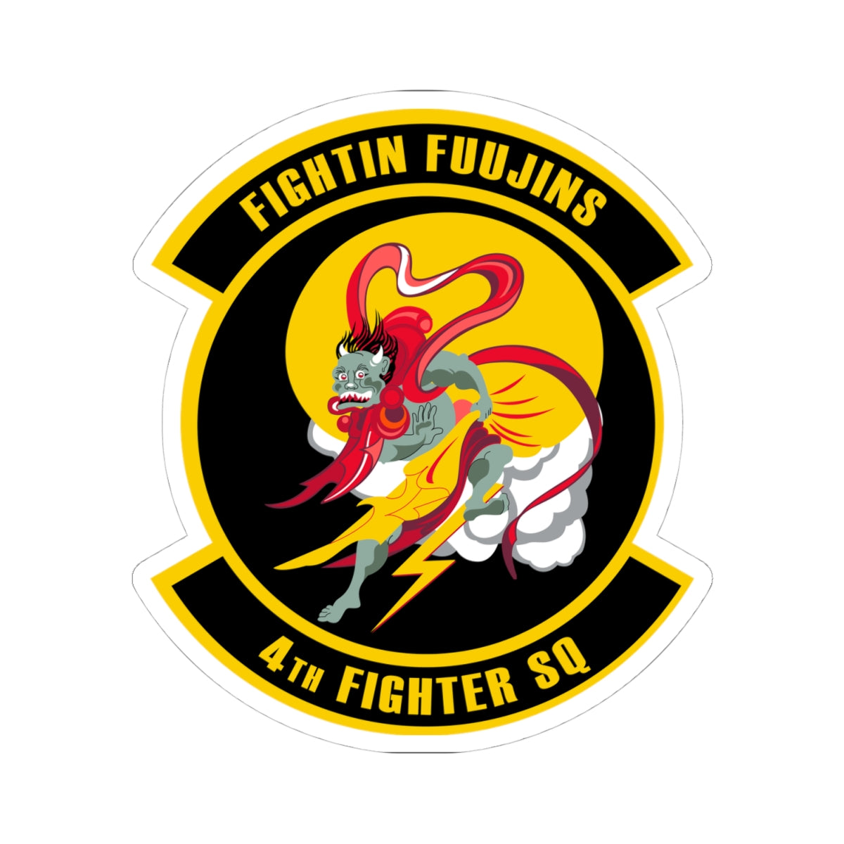 Kiss-Cut Stickers - USAF - 4th Fighter Squadron wo txt