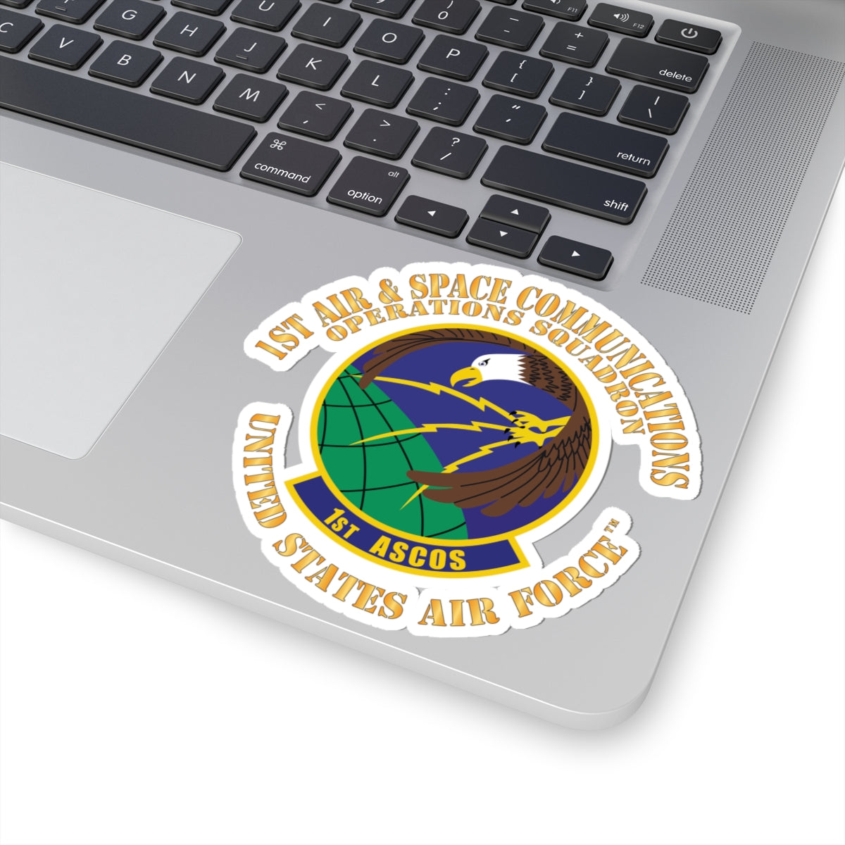 Kiss-Cut Stickers - USAF - 1st Air & Space Communications Operations Sq X 300