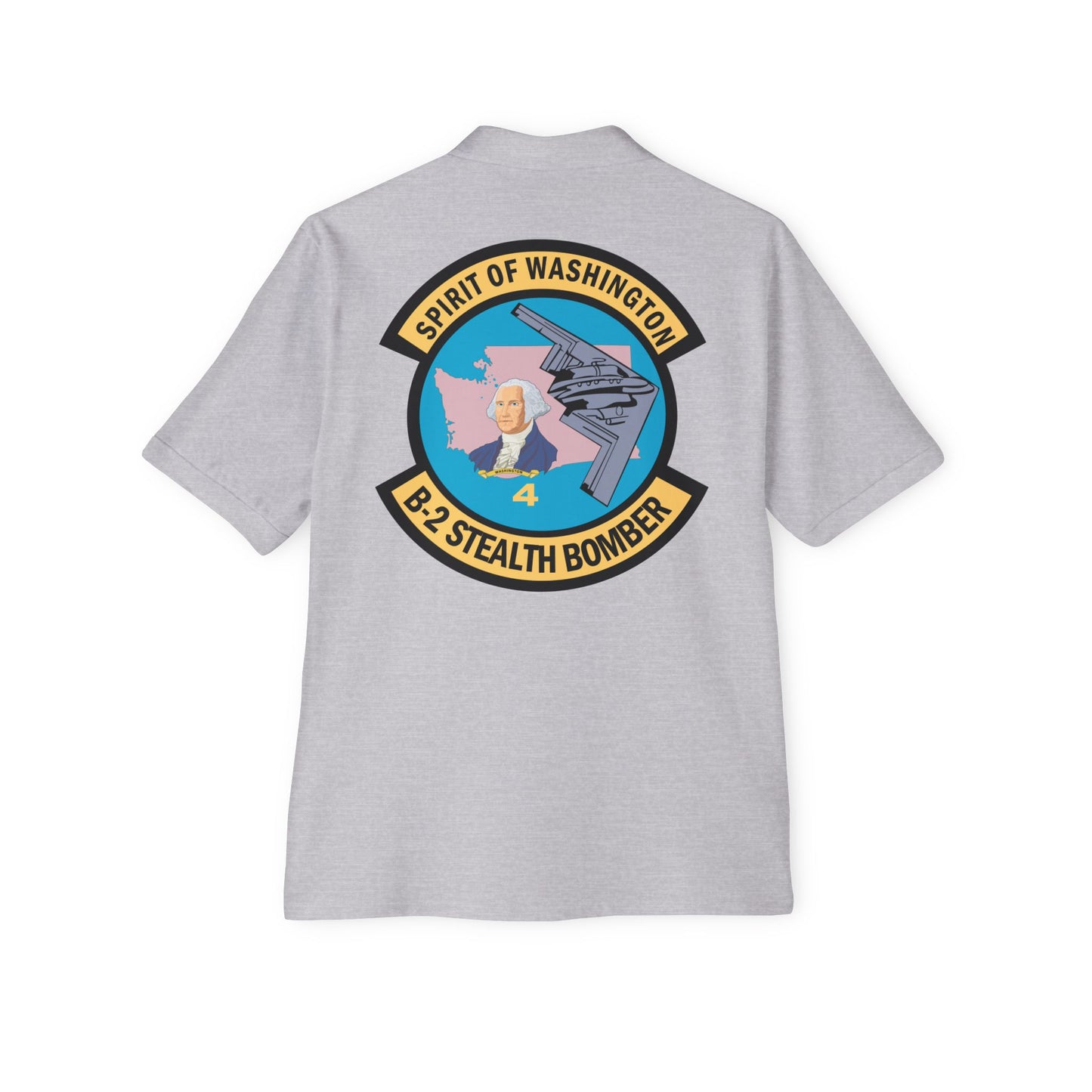 Men's Piqué Polo - USAF - B2 - Spirit of Washington - Stealth Bomber wo txt X 300