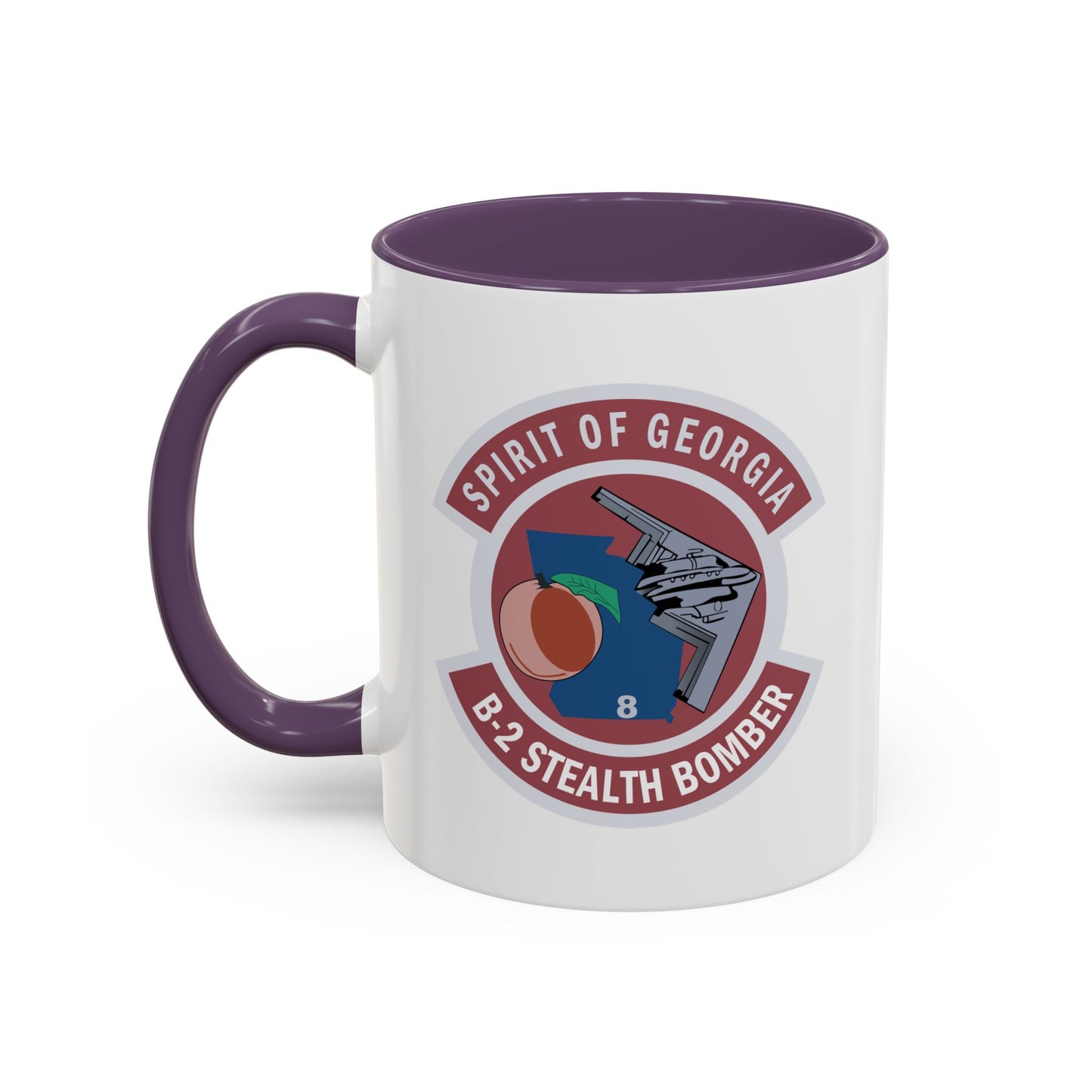 Accent Coffee Mug (11oz & 15oz) - USAF - B2 - Spirit of Georgia - Stealth Bomber wo txt X 300