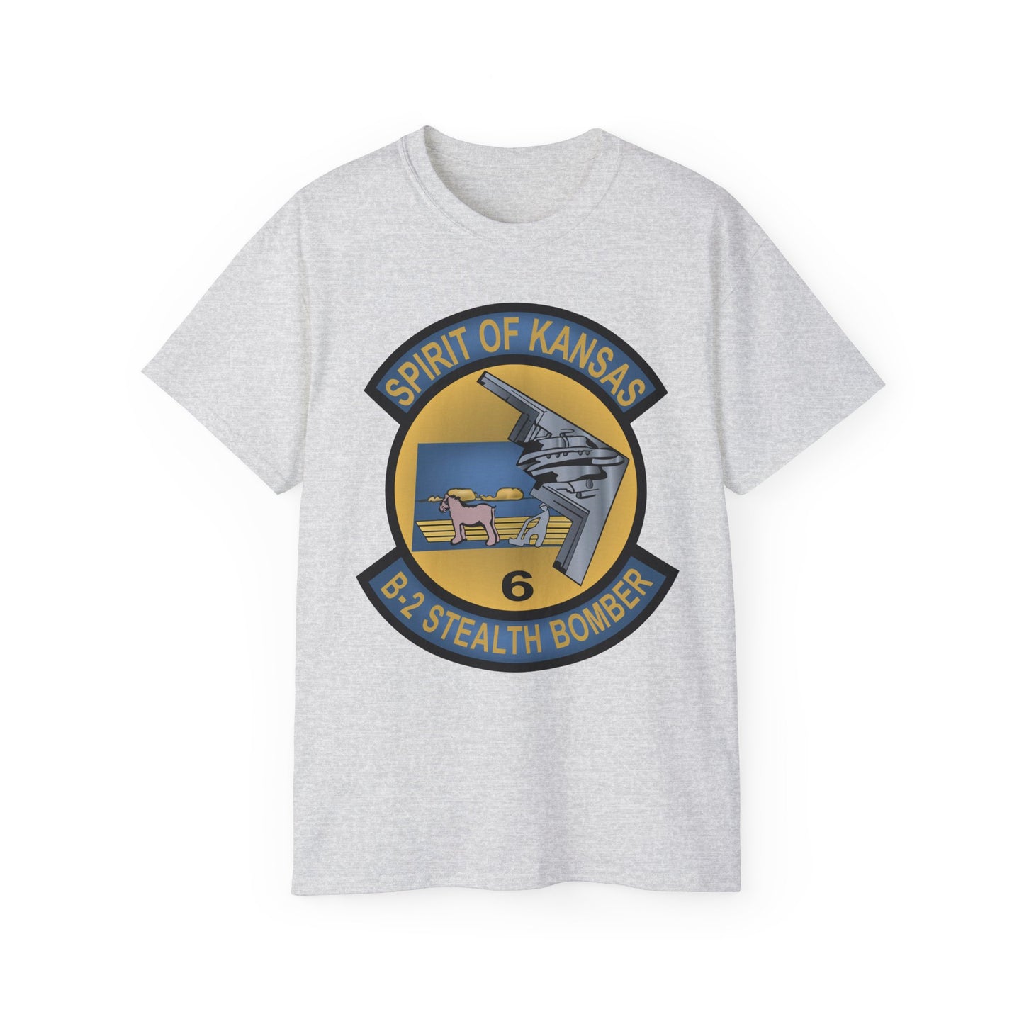 Unisex Ultra Cotton Tee - USAF - B2 - Spirit of Kansas - Stealth Bomber wo txt X 300