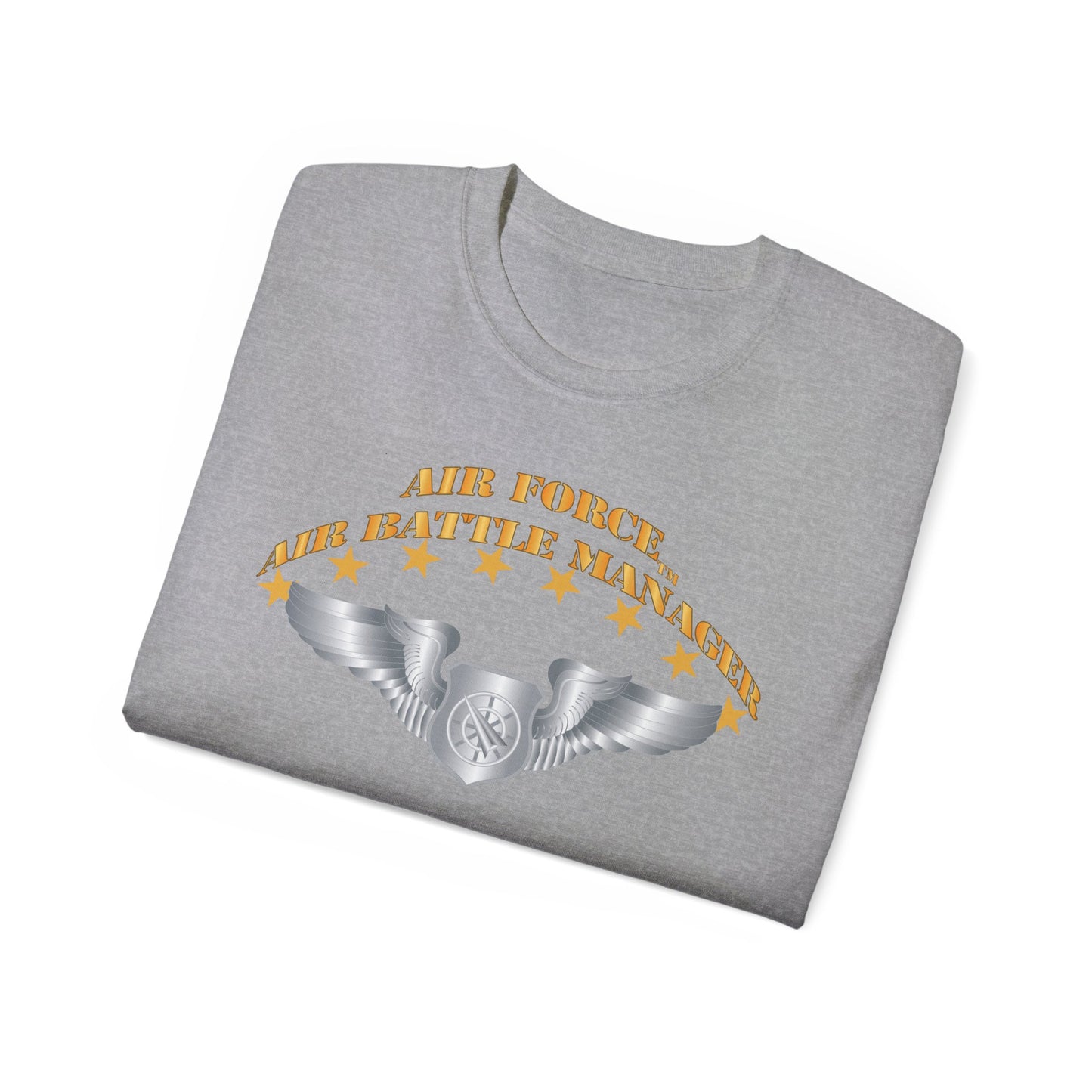 Unisex Ultra Cotton Tee - USAF - Air Battle Manager - Basic Wings X 300