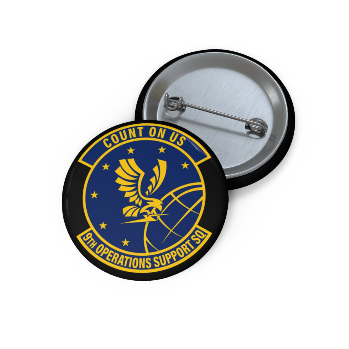 Custom Pin Button - USAF - 9th Operations Support Squadron wo txt X 300