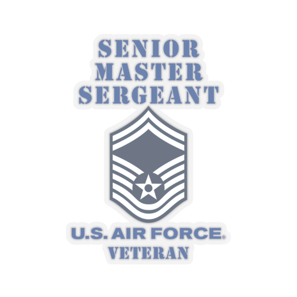 Kiss-Cut Stickers - USAF - Senior Master Sergeant (E8a) - 2020 - Veteran