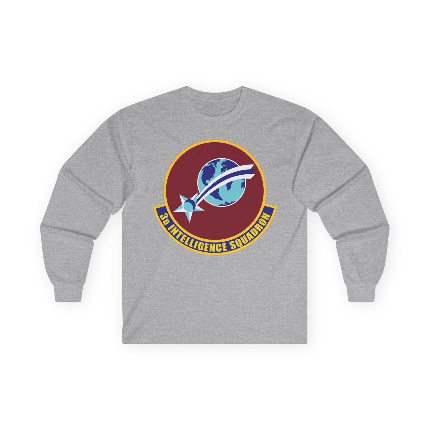 Unisex Ultra Cotton Long Sleeve Tee - USAF - 3rd Intelligence Squadron wo txt