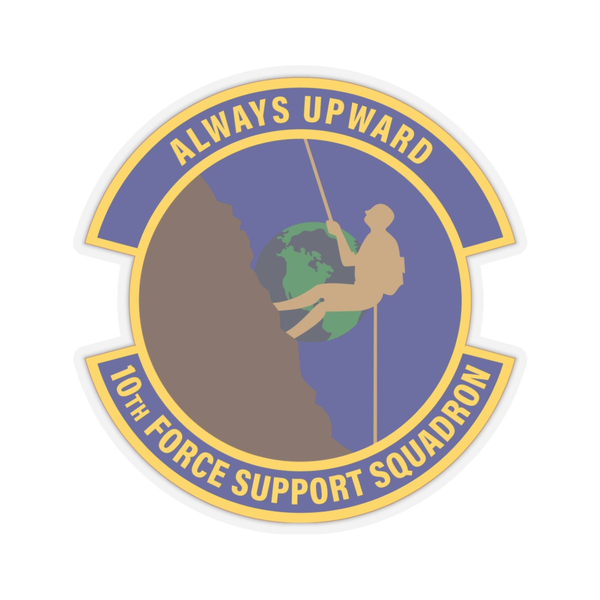 Kiss-Cut Stickers - USAF - 10th Force Support Squadron wo txt