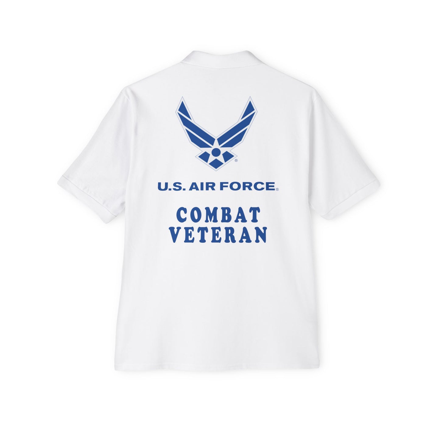 Men's Piqué Polo - USAF - Air Force - Combat Veteran X 300