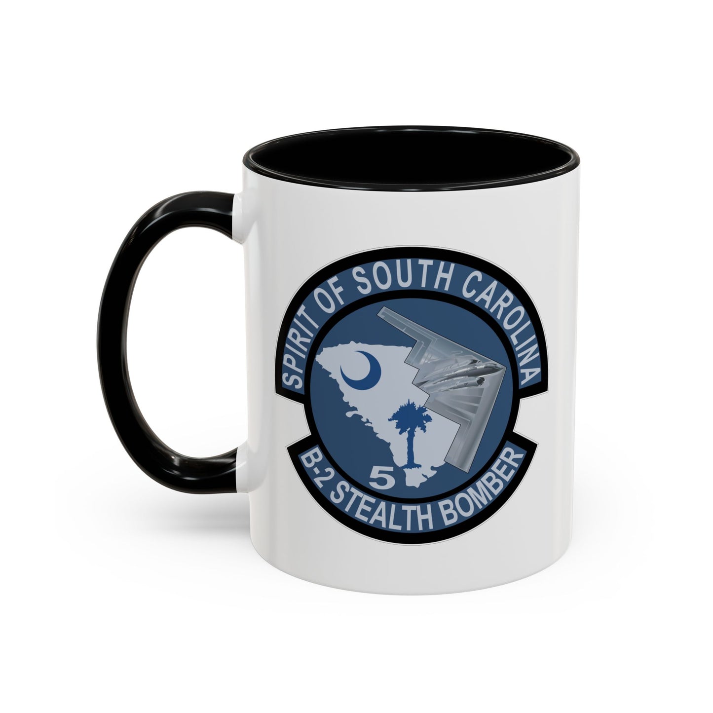 Accent Coffee Mug (11oz & 15oz) - USAF - B2 - Spirit of South Carolina Stealth Bomber wo Txt X 300