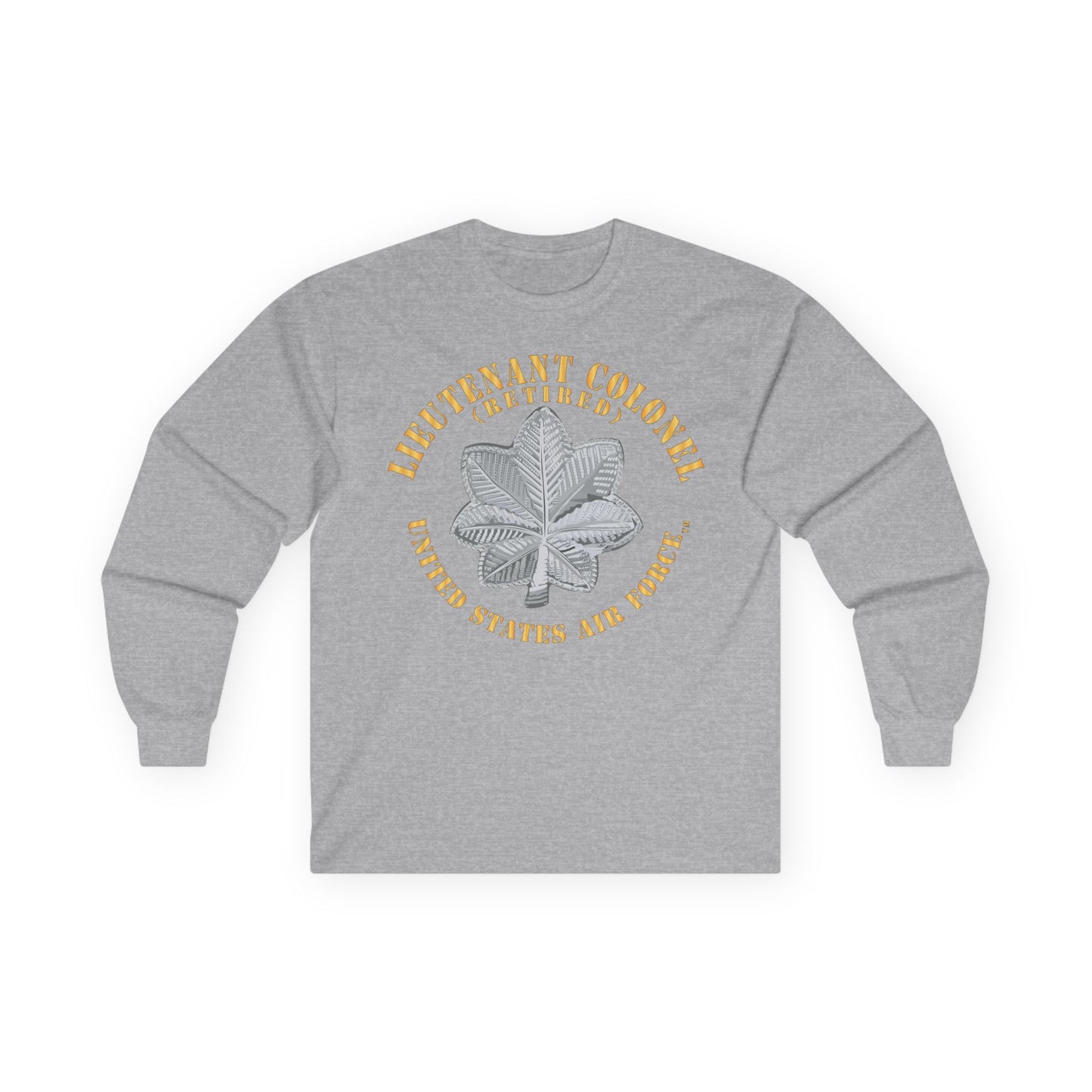 Unisex Ultra Cotton Long Sleeve Tee - USAF - Lieutenant Colonel - LTC - Retired - TM X 300