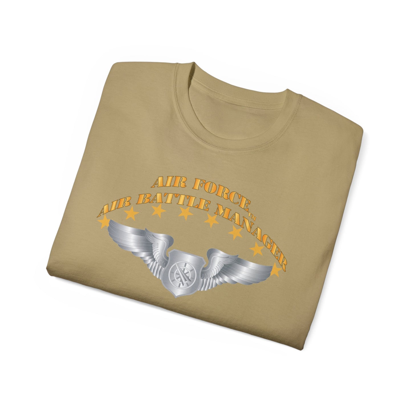 Unisex Ultra Cotton Tee - USAF - Air Battle Manager - Basic Wings X 300