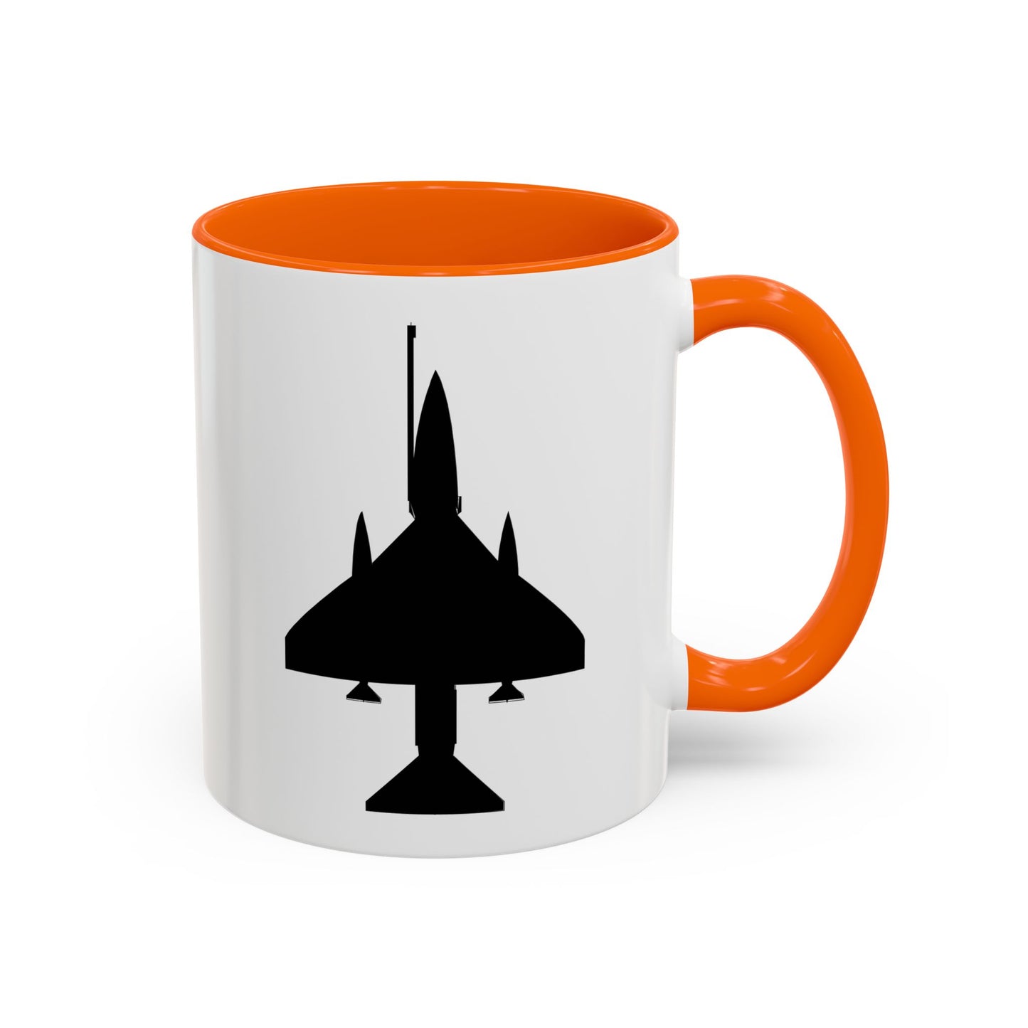 Accent Coffee Mug (11oz & 15oz) - Aircraft - A-4 SkyHawk - Top - Silhouette X 300