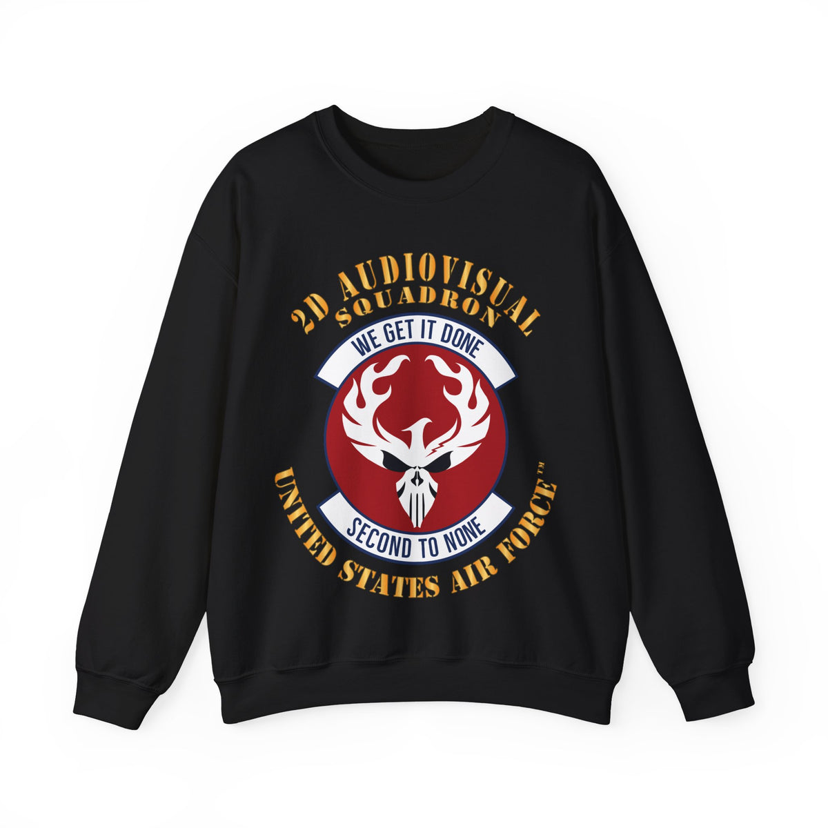 Crewneck Sweatshirt - USAF - 2d Audiovisual Squadron X 300