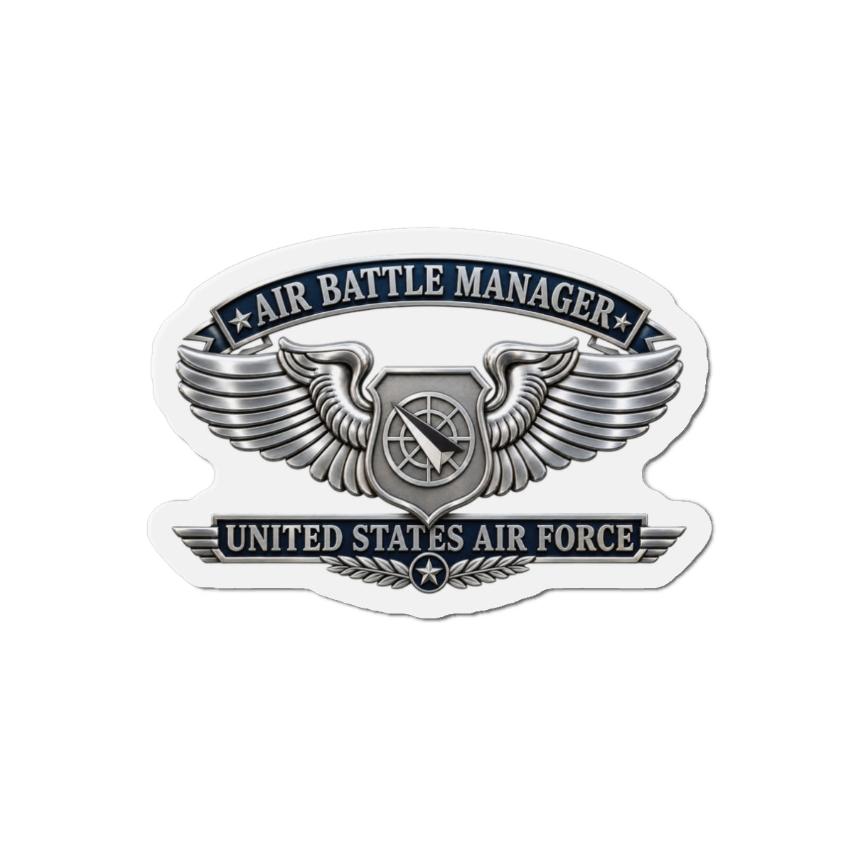 Die-Cut Magnet - USAF - Air Battle Manager Badge - United States Air Force- 3D - Enhanced