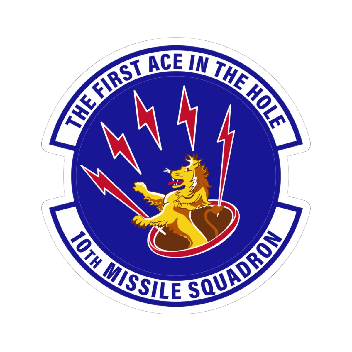 Kiss-Cut Stickers - USAF - 10th Missile Squadron wo txt