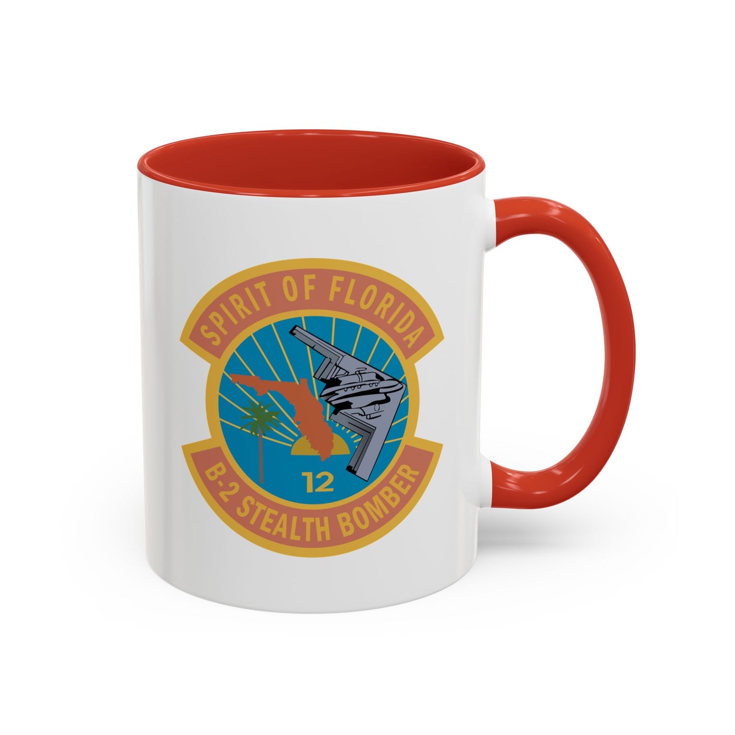 Accent Coffee Mug (11oz & 15oz) - USAF - B2 - Spirit of Florida - Stealth Bomber wo txt X 300