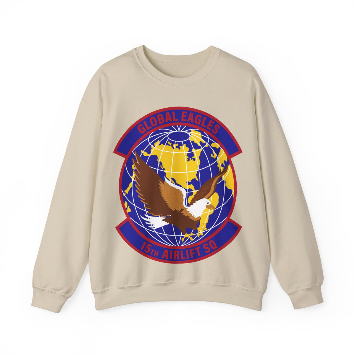 Crewneck Sweatshirt - USAF - 15th Airlift Squadron wo txt