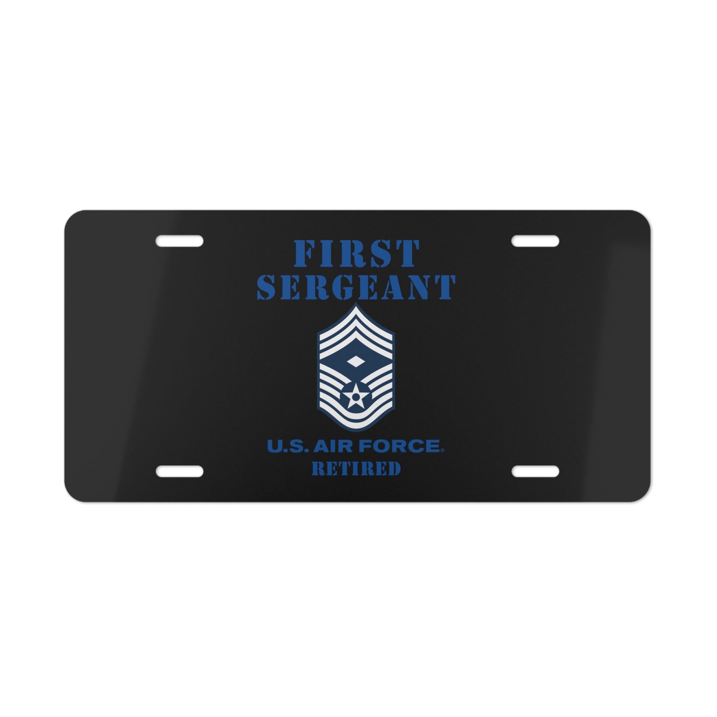 License Plate - USAF - First Sergeant (E9b) - 2020 - Retired