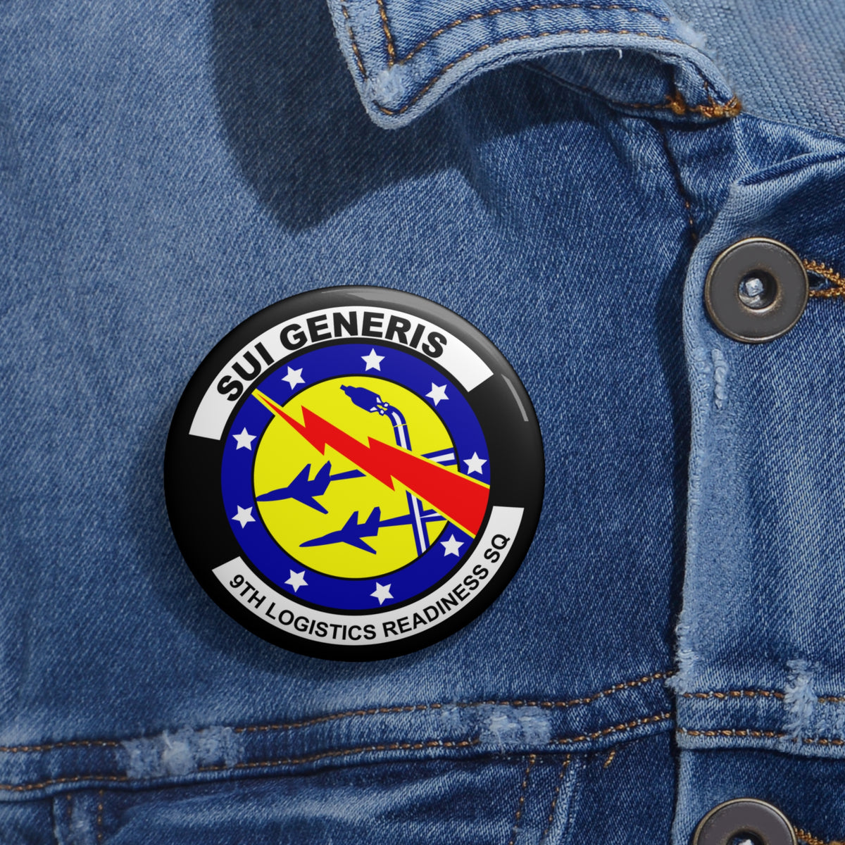Custom Pin Button - USAF - 9th Logistics Readiness Squadron wo txt X 300
