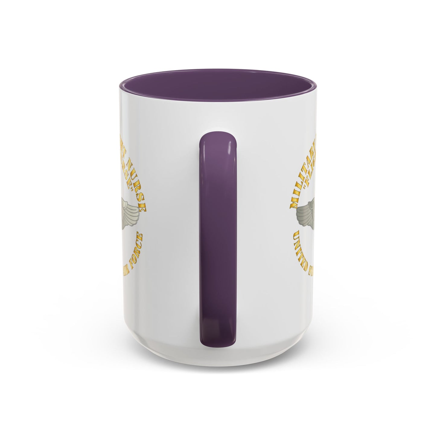 Accent Coffee Mug (11oz & 15oz) - USAF - Military Flight Nurse - Flight Nurse - Basic