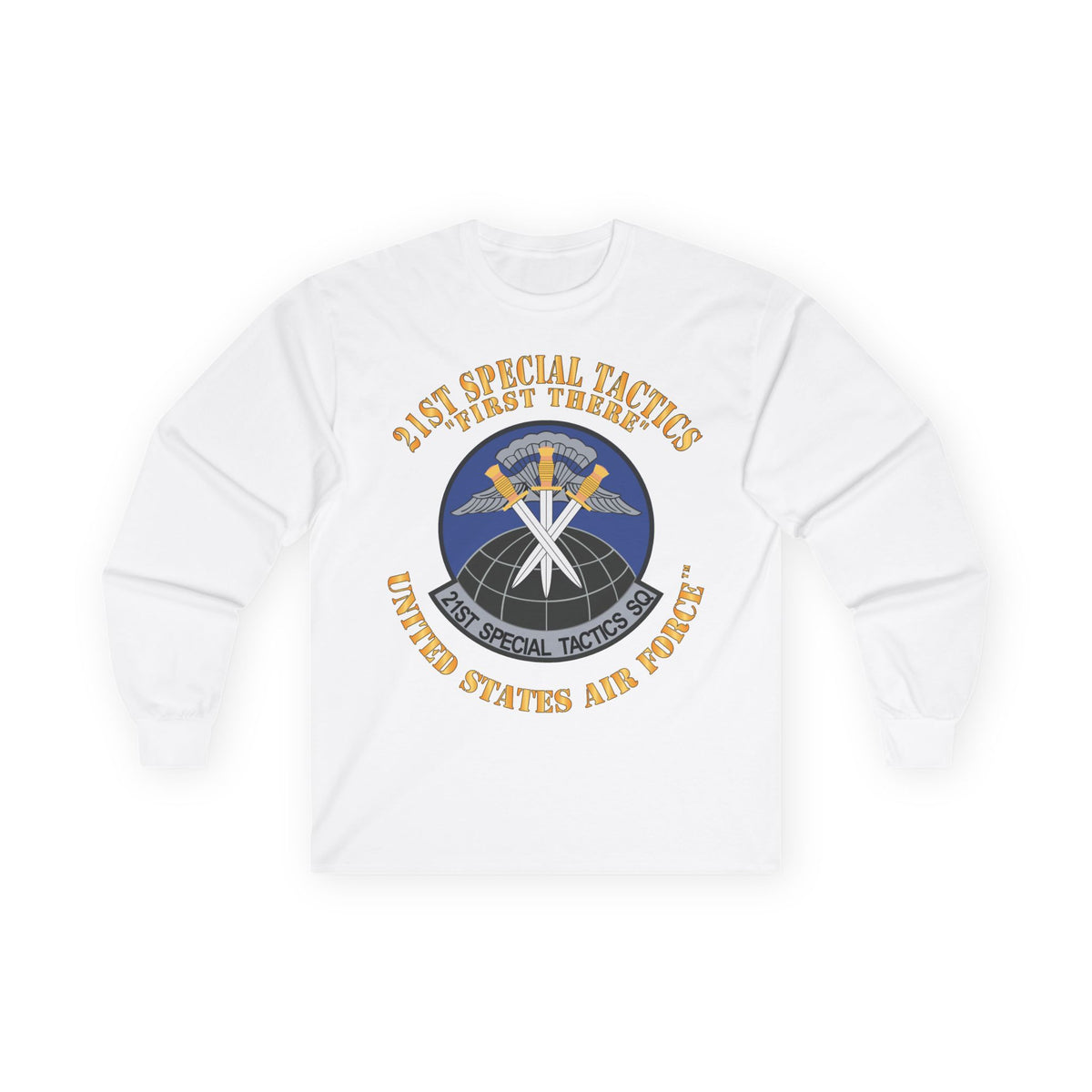Unisex Ultra Cotton Long Sleeve Tee - USAF - 21st Special Tactics Squadron - First There