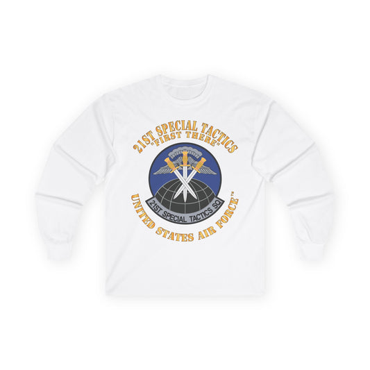 Unisex Ultra Cotton Long Sleeve Tee - USAF - 21st Special Tactics Squadron - First There