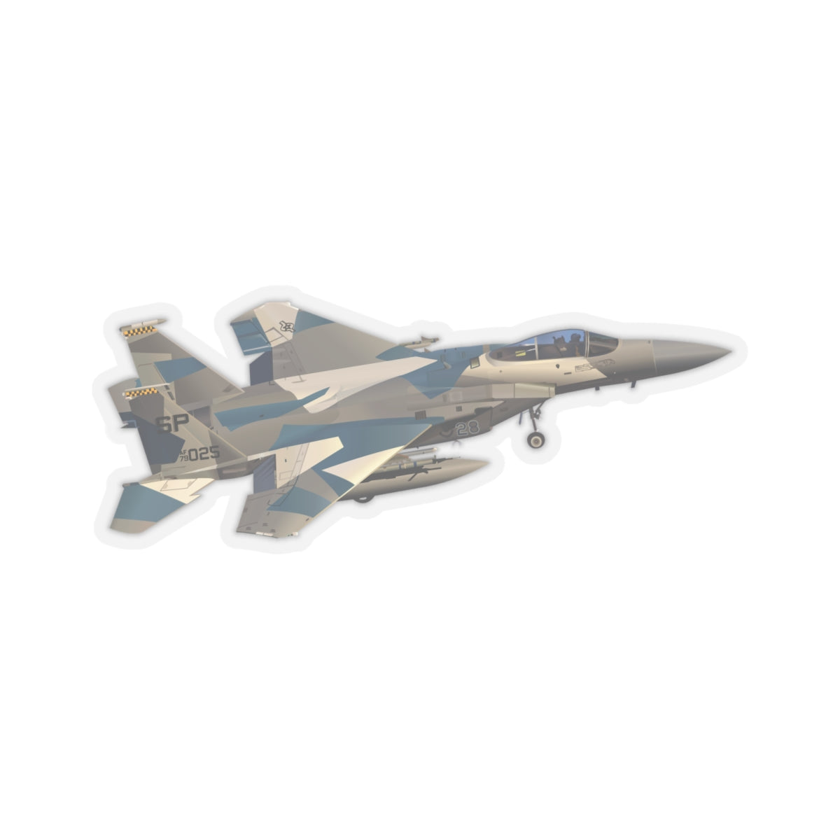 Kiss-Cut Stickers - USAF - F15 Eagle wo txt