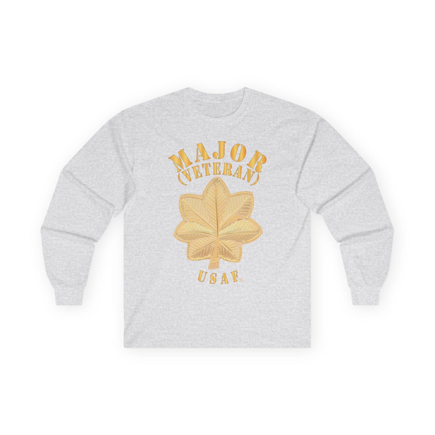Unisex Ultra Cotton Long Sleeve Tee - USAF - Major - Veteran - USAF X 300