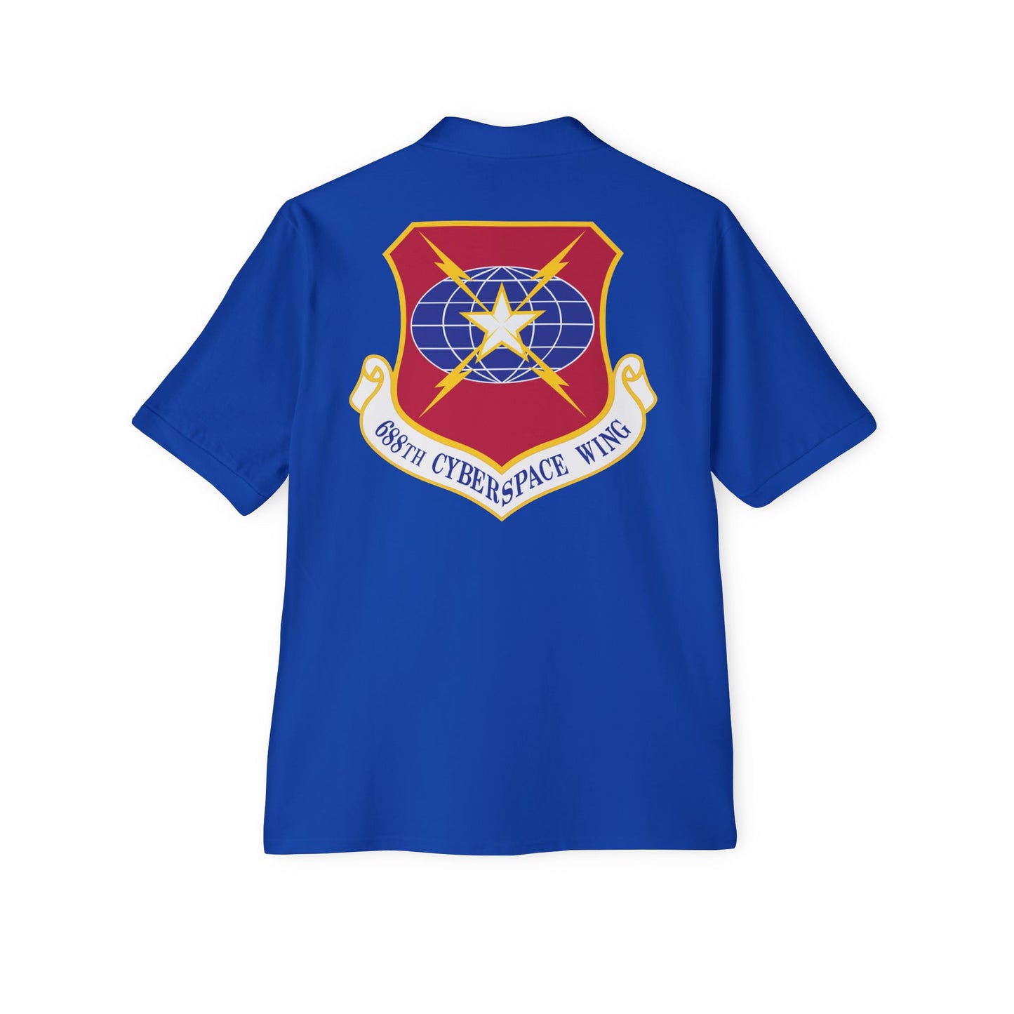Men's Piqué Polo - USAF - 688th Cyberspace Wing wo Txt X 300