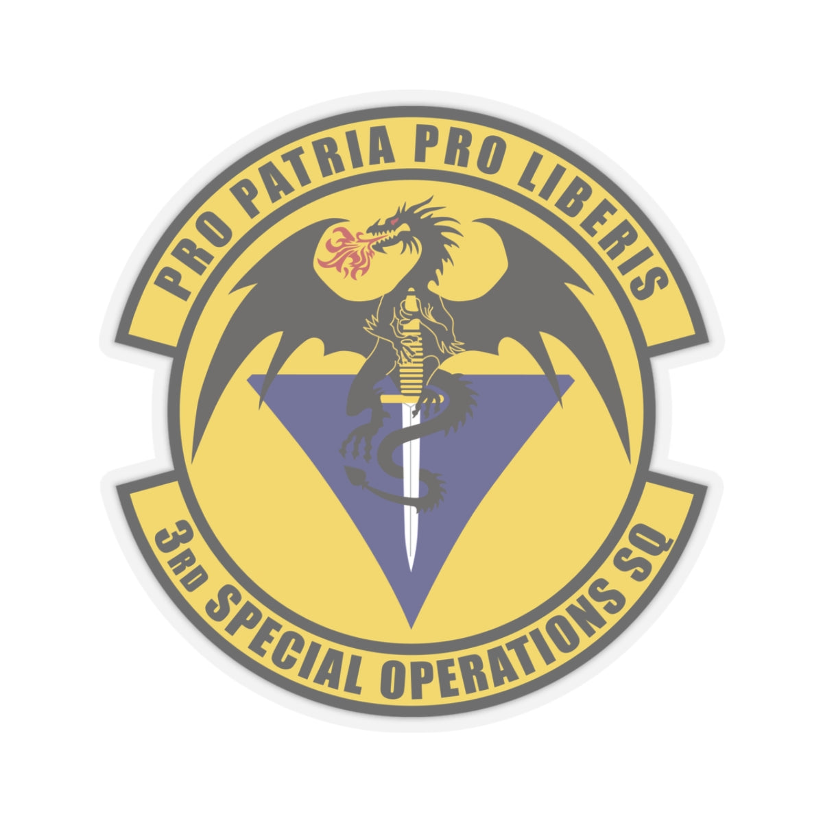 Kiss-Cut Stickers - USAF - 3rd Special Operations Squadron wo txt