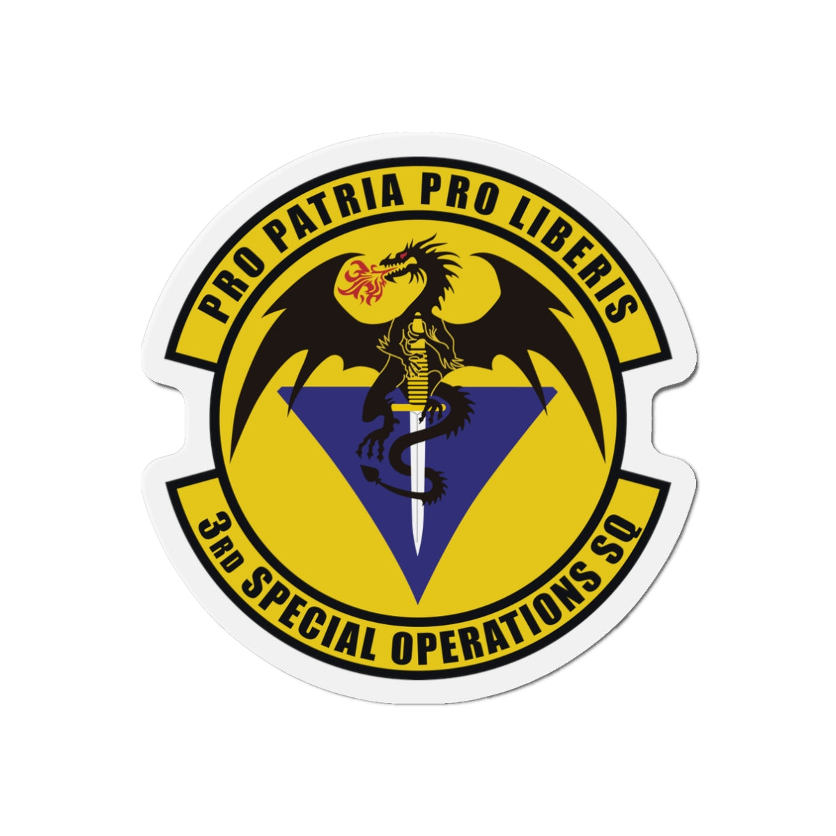 Die-Cut Magnet - USAF - 3rd Special Operations Squadron wo txt