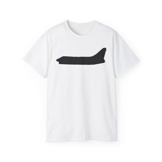 Unisex Ultra Cotton Tee - Aircraft - Navy - A-7B Corsair II - Side - Silhouette X 300