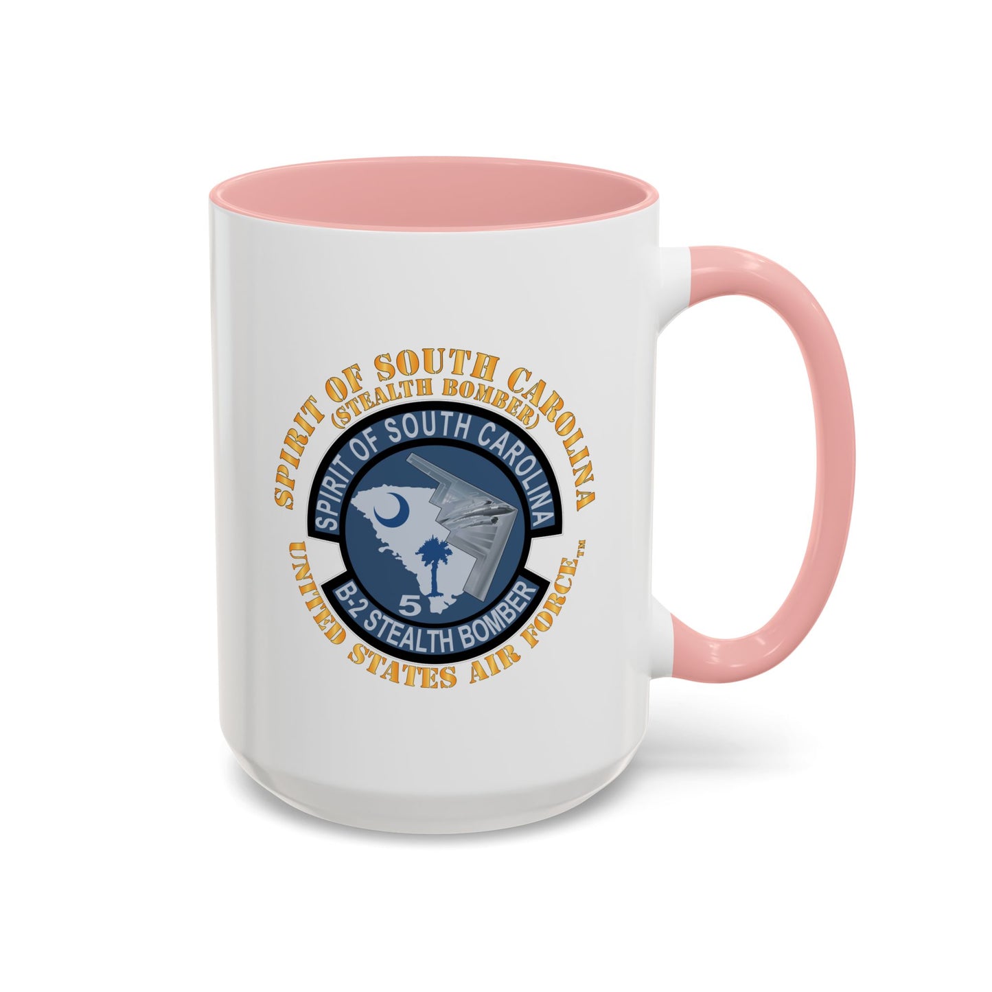 Accent Coffee Mug (11oz & 15oz) - USAF - B2 - Spirit of South Carolina Stealth Bomber X 300