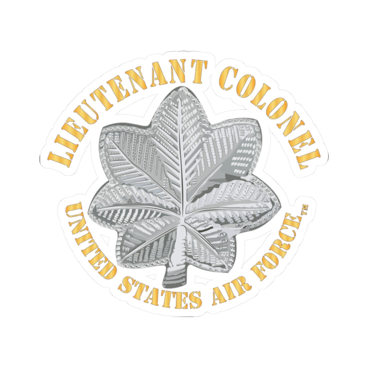 Kiss-Cut Stickers - USAF - Lieutenant Colonel - LTC - TM X 300