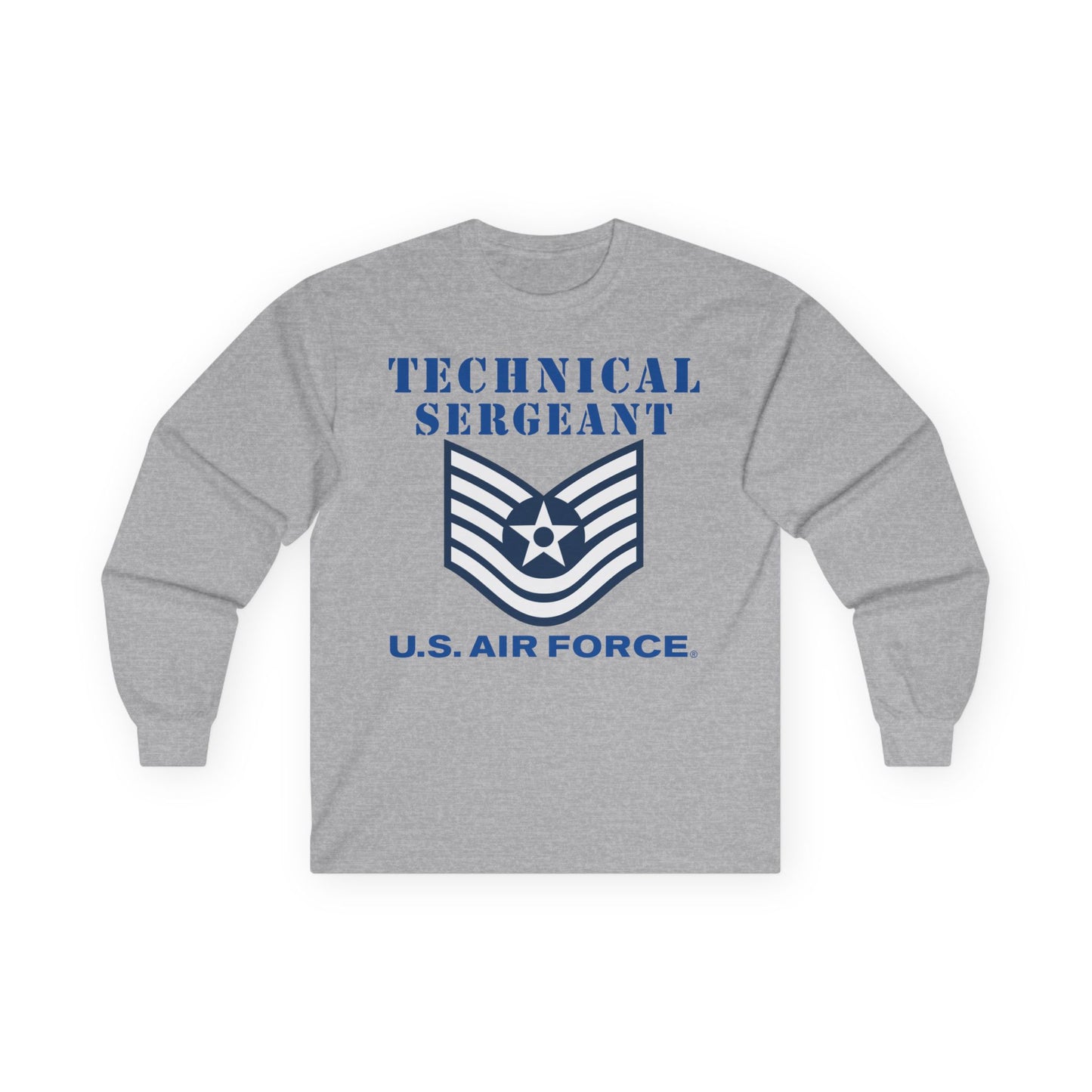 Unisex Ultra Cotton Long Sleeve Tee - USAF - Technical Sergeant (E6) - 2020 - US Air Force w Text X 300