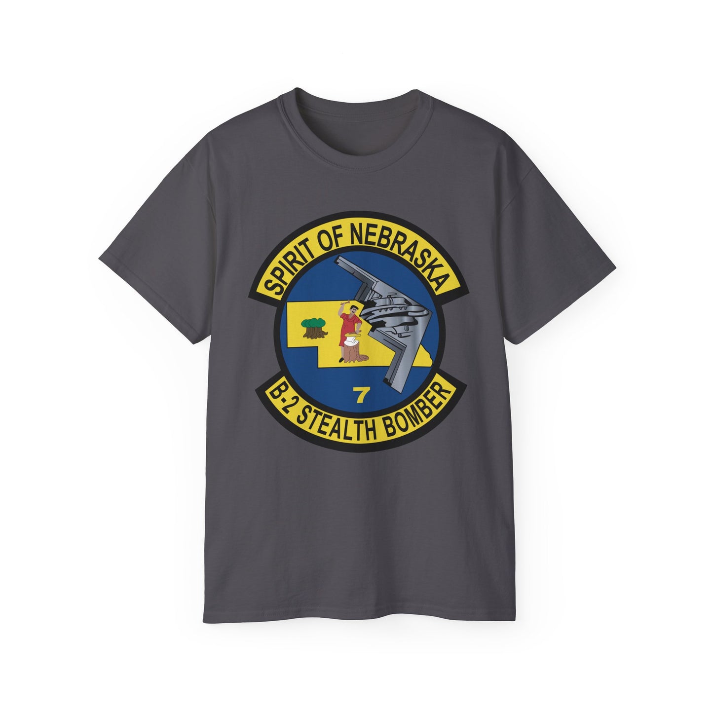 Unisex Ultra Cotton Tee - USAF - B2 - Spirit of Nebraska - Stealth Bomber wo txt X 300