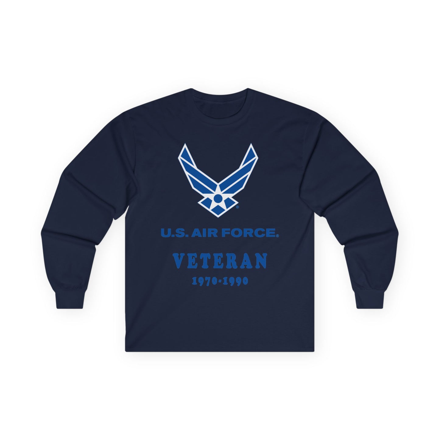 Unisex Ultra Cotton Long Sleeve Tee - USAF - Air Force - Veteran w years